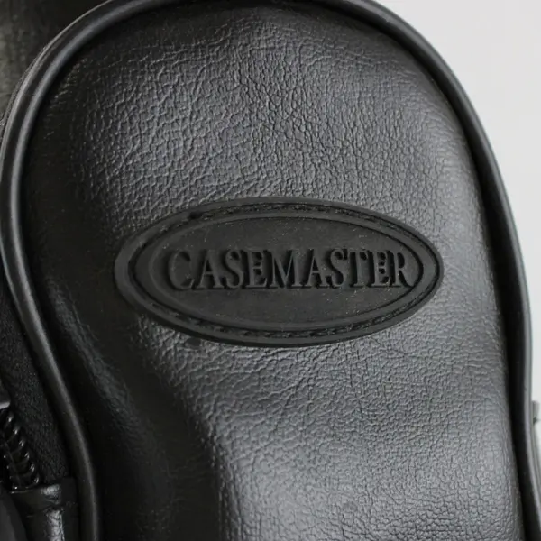 CaseMaster 2 Piece black Leather Pool Cue Case 31 Inch