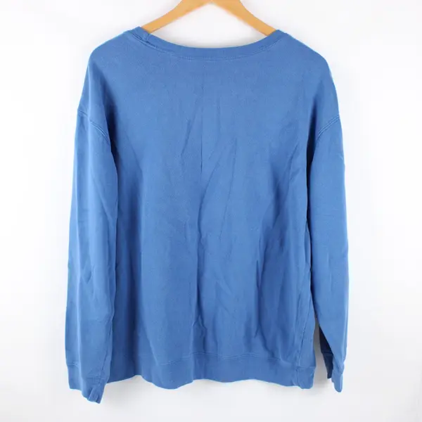 Disney Mickey Mouse Women's 1X Blue Graphic Sweatshirt FLAWED