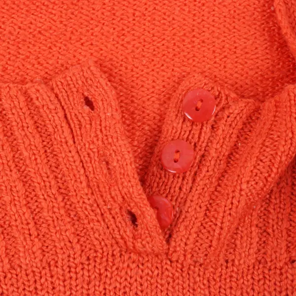 Avenue Women's Coral Orange Knit Sweater Plus Size 22/24 Crew Neck