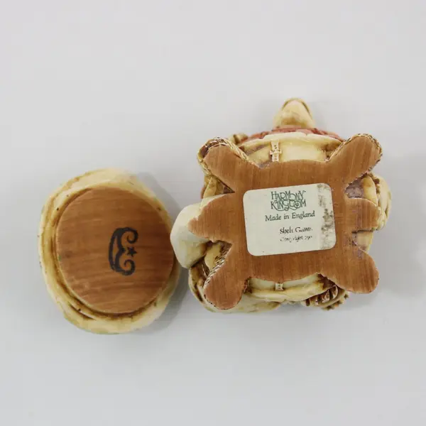 Vintage 1993 Harmony Kingdom Shell Game Stacked Turtles Trinket Box