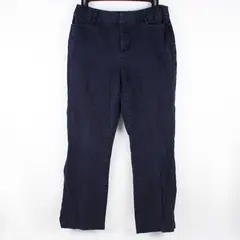 St. John's Bay Women's Petite Straight-Leg Pants Navy Blue Size 10P