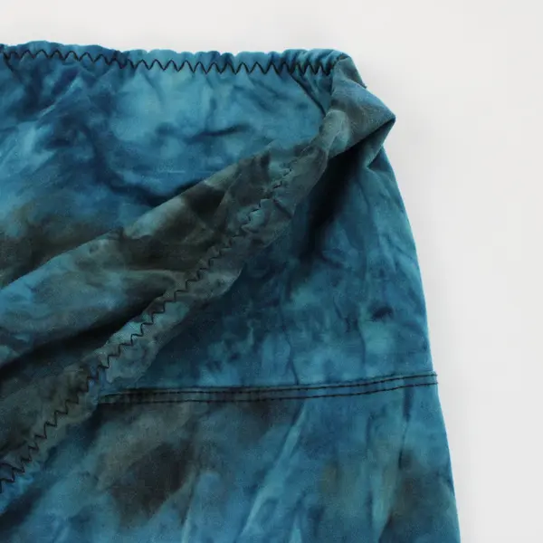 Women's Teal Blue Tie Dye Leggings Casual Wear - Size Small