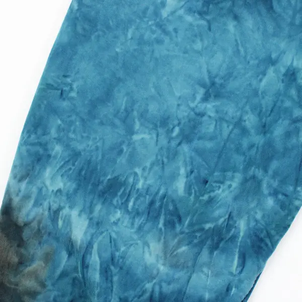 Women's Teal Blue Tie Dye Leggings Casual Wear - Size Small