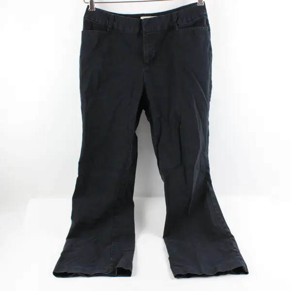 St. John's Bay Women's Bootcut Pants Black Classic Fit Size 10P