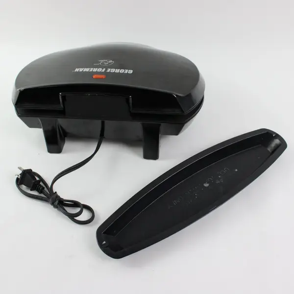 George Foreman GR10B Classic Plate Electric Contact Grill Black