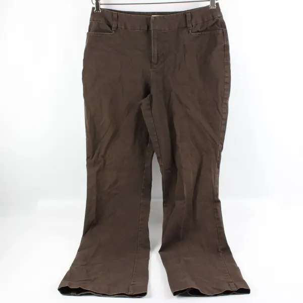 St. John's Bay Women's Bootcut Pants Brown Classic Fit Size 10P