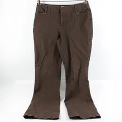 St. John's Bay Women's Bootcut Pants Brown Classic Fit Size 10P