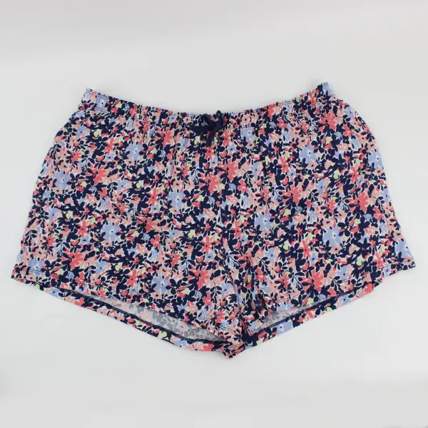J+B Women's Sleep Shorts Large Multicolor Floral Modal Spandex Drawstring