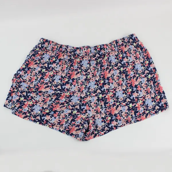 J+B Women's Sleep Shorts Large Multicolor Floral Modal Spandex Drawstring