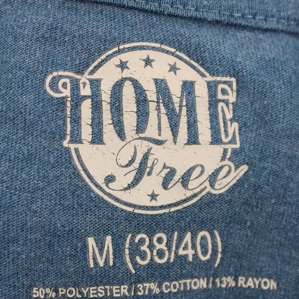 Home Free Blue Hawaii Men's Medium T-Shirt 38/40 Short Sleeve
