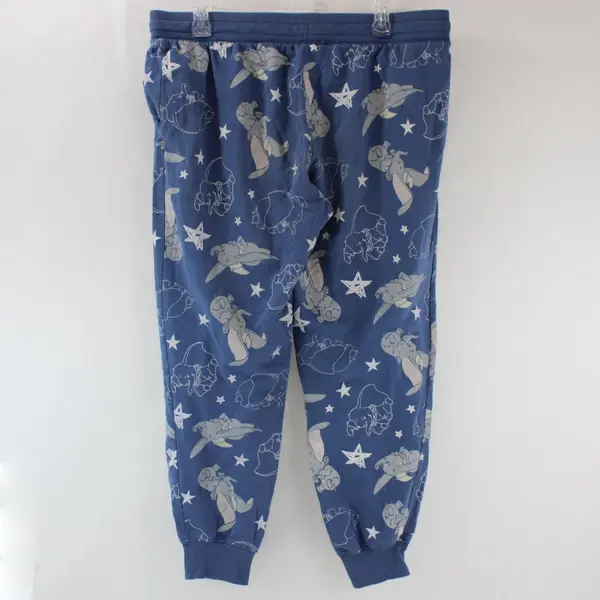 Disney Dumbo Women's L Blue Fleece Pajama Pants Joggers
