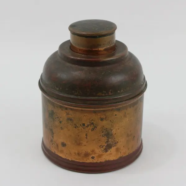 Rumford Vintage Copper Tobacco Humidor Container Canister