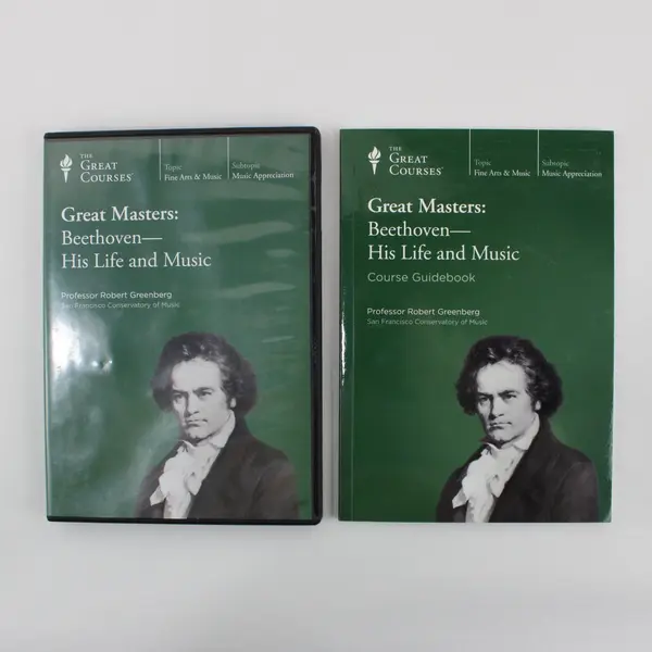 The Great Courses Great Masters Beethoven Life & Music 2-Disc DVD W/Course GB