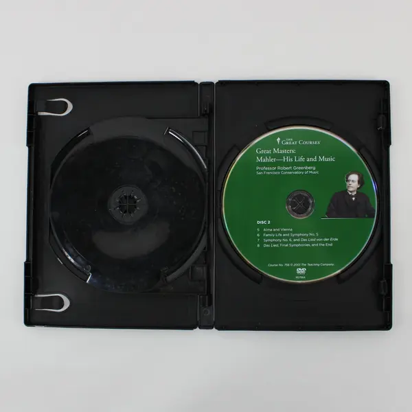 The Great Courses Great Masters Mahler 2-Disc DVD Set W/Guidebook R Greenberg