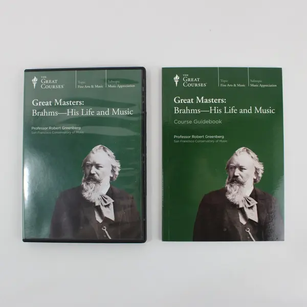 The Great Courses Great Masters Brahms Life & Music 2-Disc DVD Set W/Guidebook