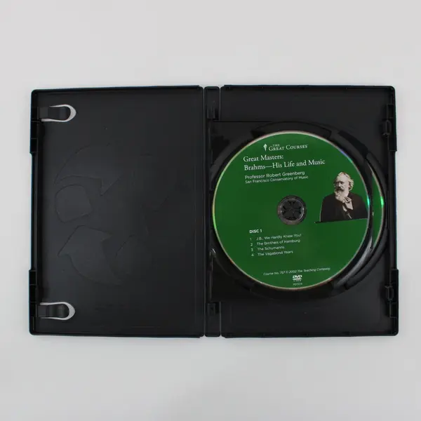 The Great Courses Great Masters Brahms Life & Music 2-Disc DVD Set W/Guidebook