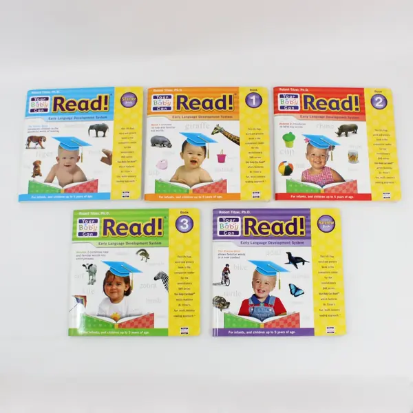 Lot of 5 Your Baby Can Read! Word & Picture Flip Books Robert Titzer 2008 PB