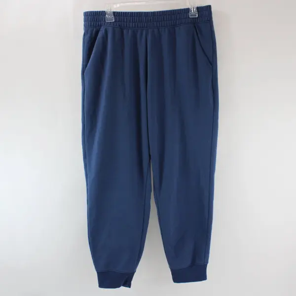 Athletic Works Women's Fleece-Lined Joggers Blue Size L 12-14