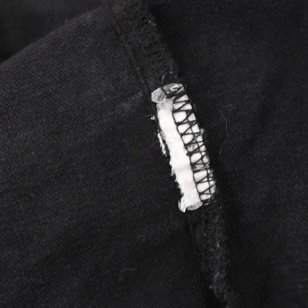 Women's XL Black Denim Jacket Asymmetrical Front Zipper