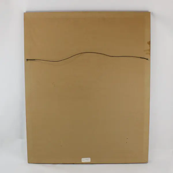 1976 Doug Lindstrand Signed Framed Inuit Skiing Winter Scene Print