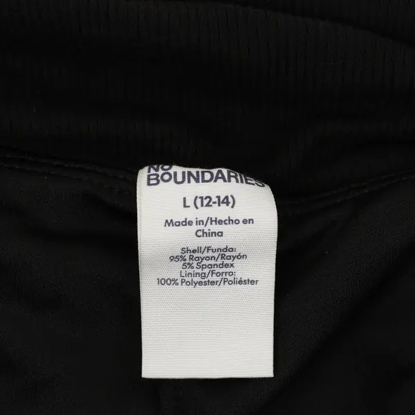 No Boundaries Women's Black Skort Large 12-14 Casual Activewear