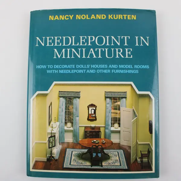 Vintage Needlepoint in Miniature HC Book w/ DJ 1979, Kurten 
