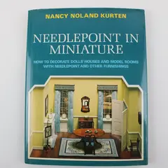 Vintage Needlepoint in Miniature HC Book w/ DJ 1979, Kurten 