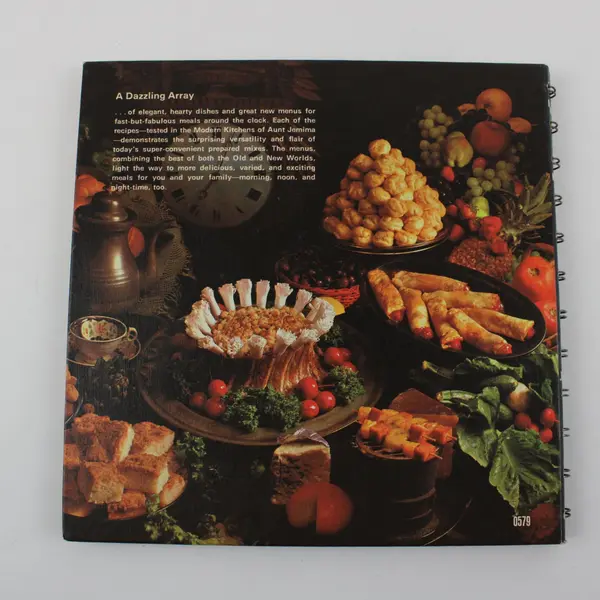 Vintage Morning to Midnight Cook Book From Aunt Jemima 1969 Spiral Bound HC