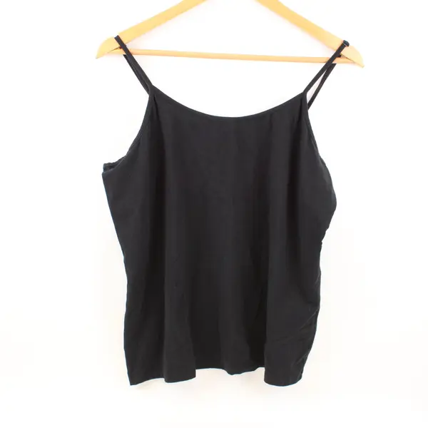 Dip Women's Black Spaghetti Strap Tank Top 2X