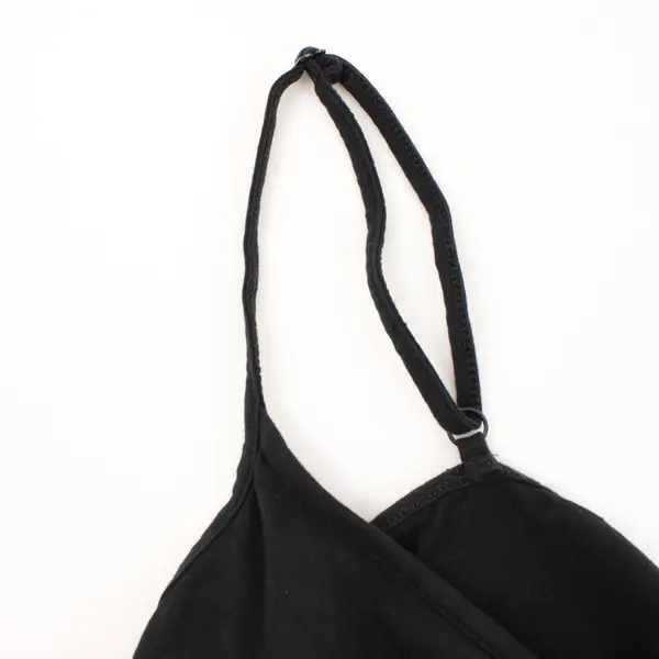 Dip Women's Black Spaghetti Strap Tank Top 2X