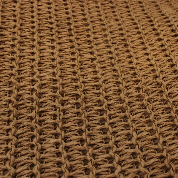 Crossi Tan Crocheted Woven Textured Handbag