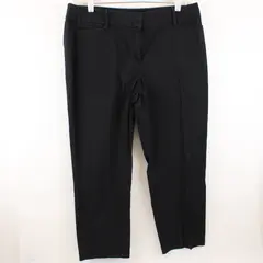 LOFT Outlet Women's Pixie Black Petite 12P Ankle Pants