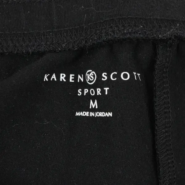 Karen Scott Women's Black Sweatpants Size M Casual Activewear Pants
