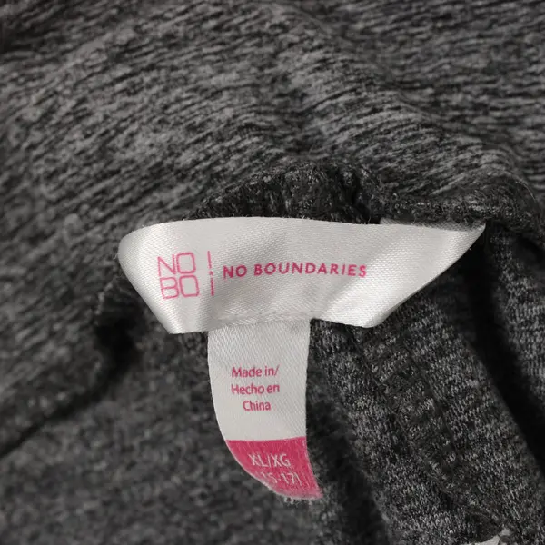 No Boundaries Juniors Capri Leggings Gray XL 15-17 Pre-Owned