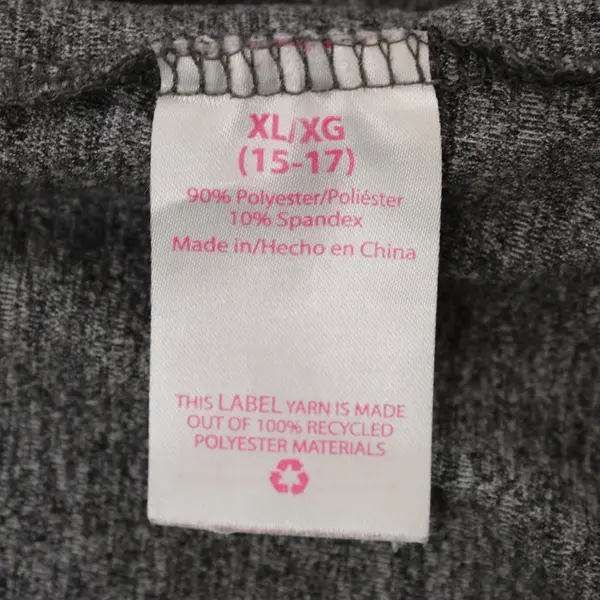 No Boundaries Juniors Capri Leggings Gray XL 15-17 Pre-Owned