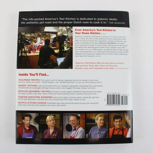 Cooking at Home with America's Test Kitchen Hardcover Cookbook 2005 W/DJ VG