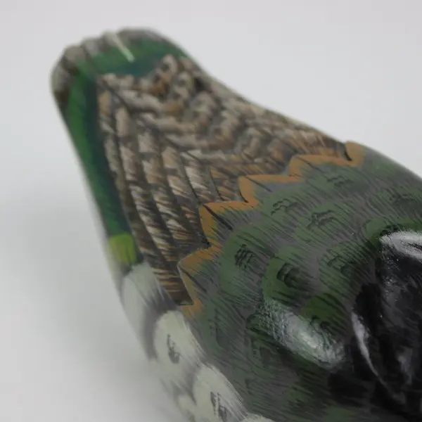 Lot of 2 Hand Painted Wooden Duck Decoy Figurines