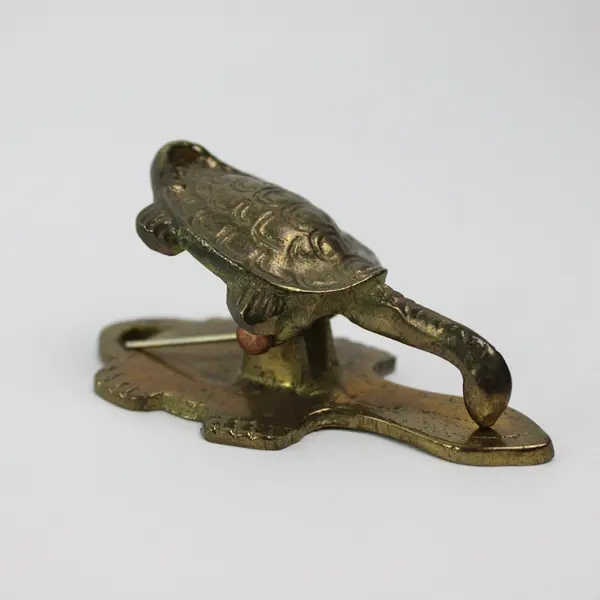 Solid Brass Turtle Paper Clip Paperweight Unbranded