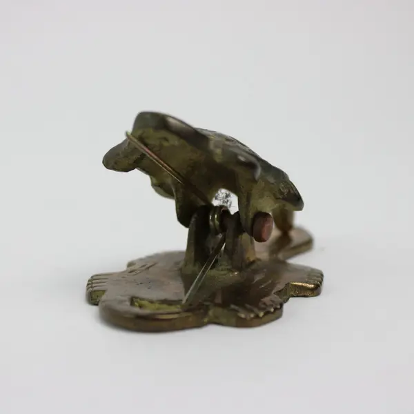 Solid Brass Turtle Paper Clip Paperweight Unbranded