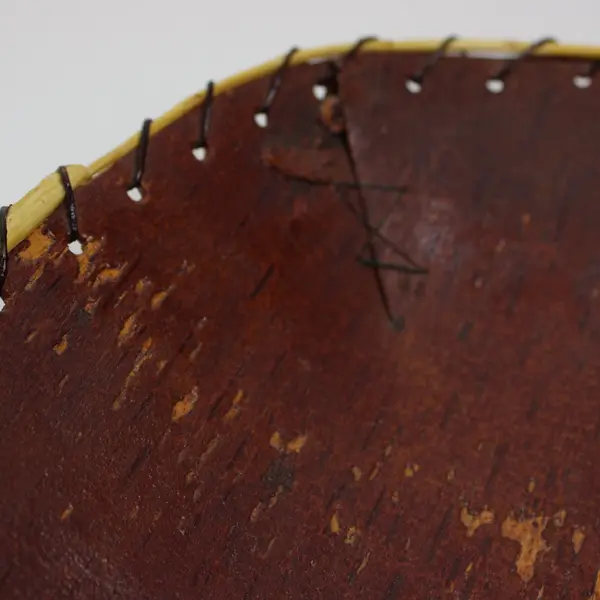 Handcrafted Birch Bark Basket Tray Rustic Decor 14 x 10 x 3
