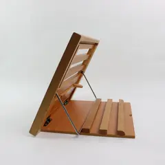 Barnes & Noble Adjustable Wooden Slatted Tabletop Book Stand Easel
