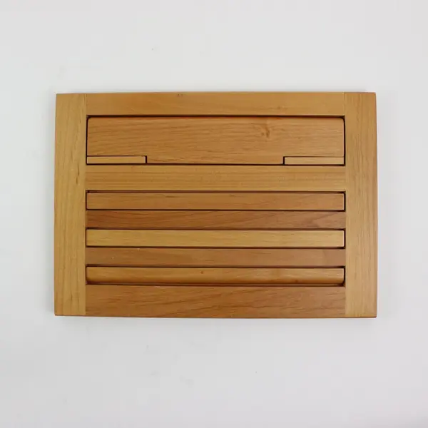 Barnes & Noble Adjustable Wooden Slatted Tabletop Book Stand Easel
