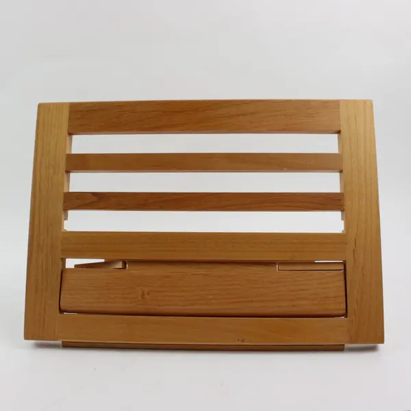 Barnes & Noble Adjustable Wooden Slatted Tabletop Book Stand Easel
