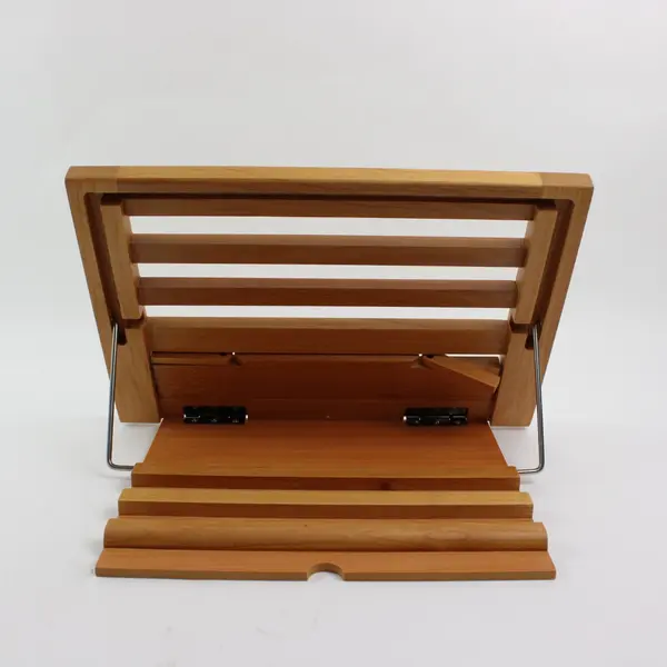 Barnes & Noble Adjustable Wooden Slatted Tabletop Book Stand Easel