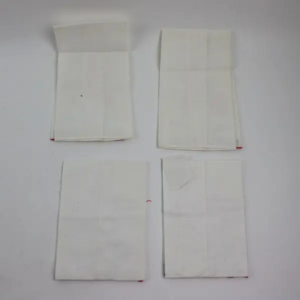 Set of 4 Embroidered Christmas Bells Cloth Napkins 12 x 18 100% Cotton