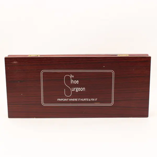 Shoe Surgeon Shoe Stretching Kit Wooden Case Tool Tips Spray Instructions
