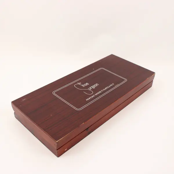 Shoe Surgeon Shoe Stretching Kit Wooden Case Tool Tips Spray Instructions