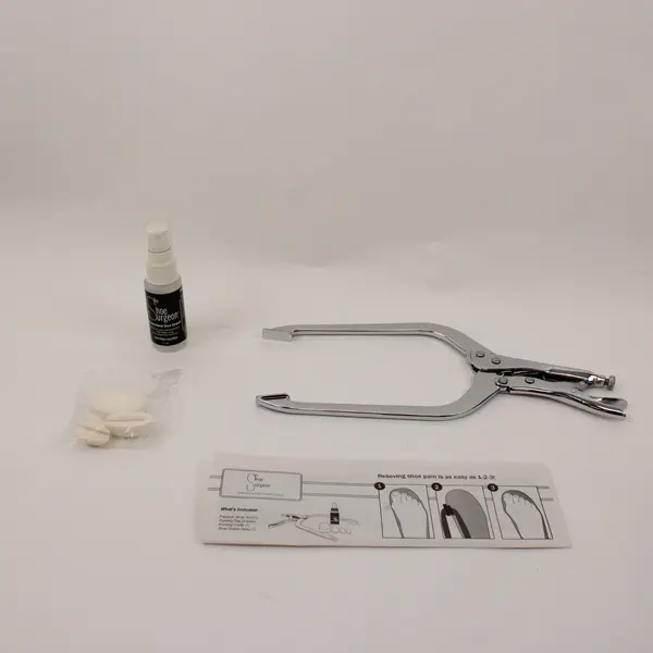 Shoe Surgeon Shoe Stretching Kit Wooden Case Tool Tips Spray Instructions