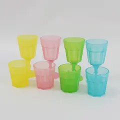 IKEA DUKTIG Child's Pretend Play Cups & Goblets Set 8pc Pastel 