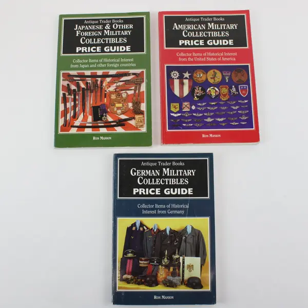 Vintage Lot of 3 Antique Trader Books by Ron Manion 1995 & 1996 Paperback Books
